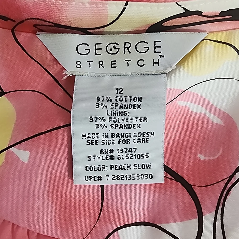 George Jacket Sustainable Cotton 90s Floral Pink Size 12
